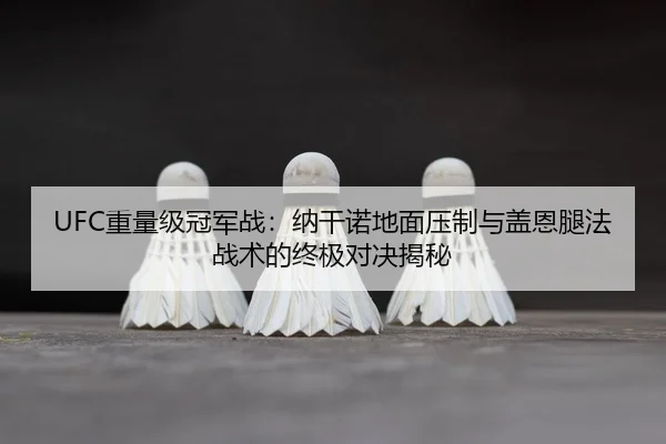 UFC重量级冠军战：纳干诺地面压制与盖恩腿法战术的终极对决揭秘